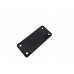FixtureDisplays® Wall Mounted Retractable Stanchion Belt Receiver Queue Line Ribbon End Clip Hardware Black 12004-13
